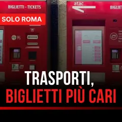 Macchine automatiche per l'acquisto di biglietti a Roma. I trasporti diventano più cari.