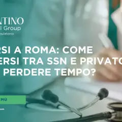 Aventino Medical Group: curarsi a Roma, come muoversi tra SSN e privato senza perdere tempo. Stetoscopio e mano che scrive.