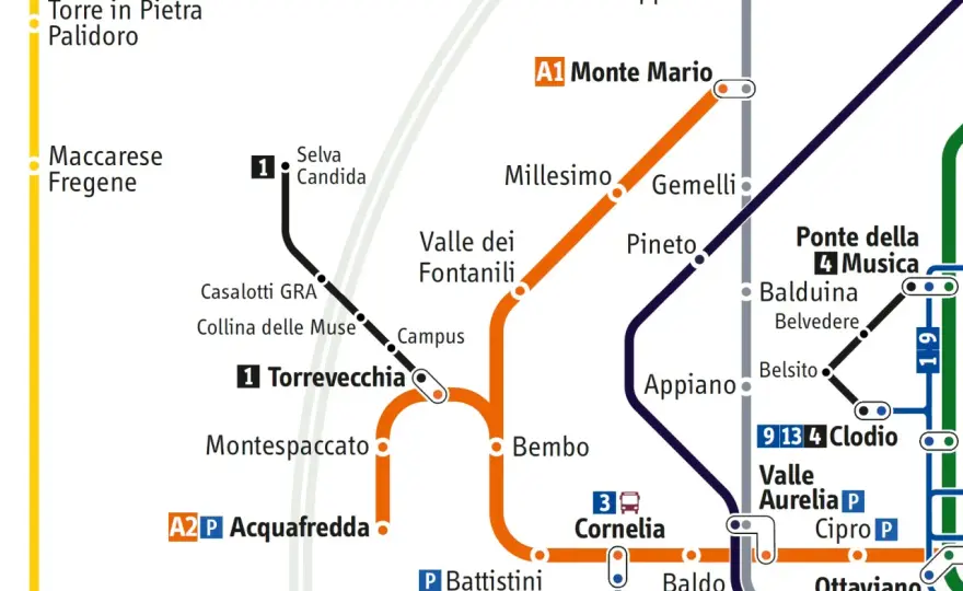 Metro Valle Aurelia-Termini - Il percorso più veloce e utile