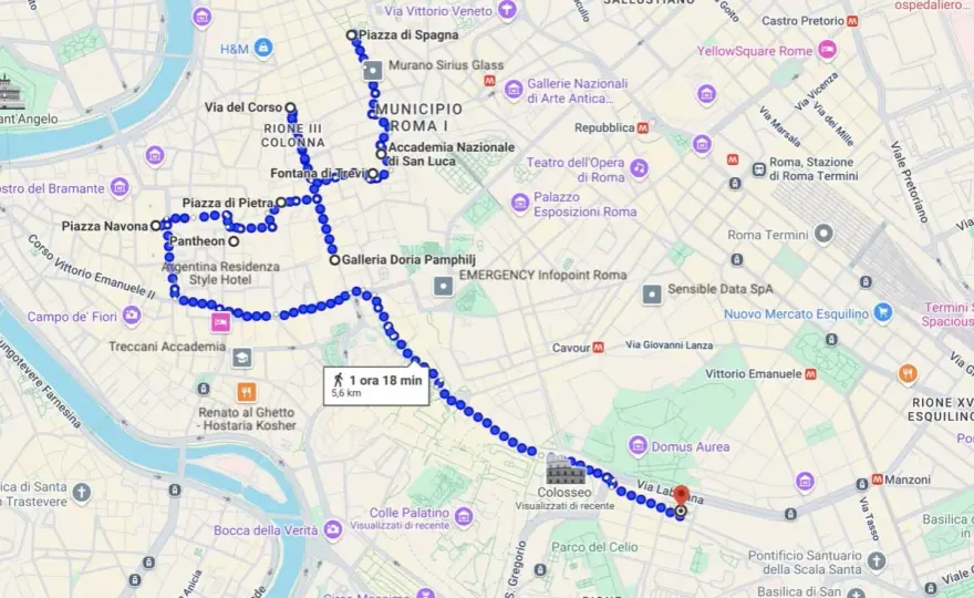 Cosa vedere a Roma a piedi - itinerario, tappe e consigli